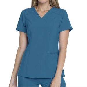 DICKIES EDS essential medical scrub top for women, DK735, MEDIUM, V-neck stretch